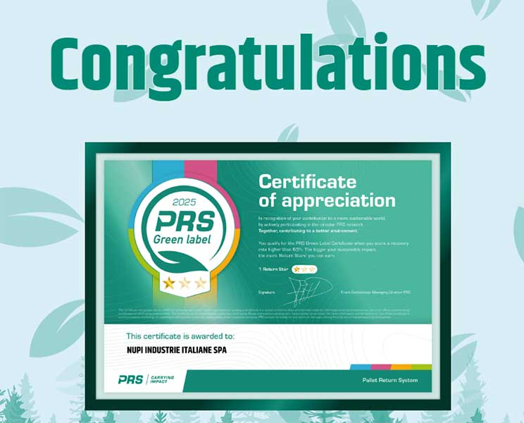 NUPI OTTIENE LA PRS GREEN LABEL 2025